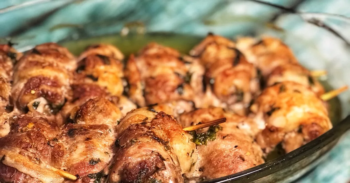 Фото 48 — Свиные рулетики с грибами