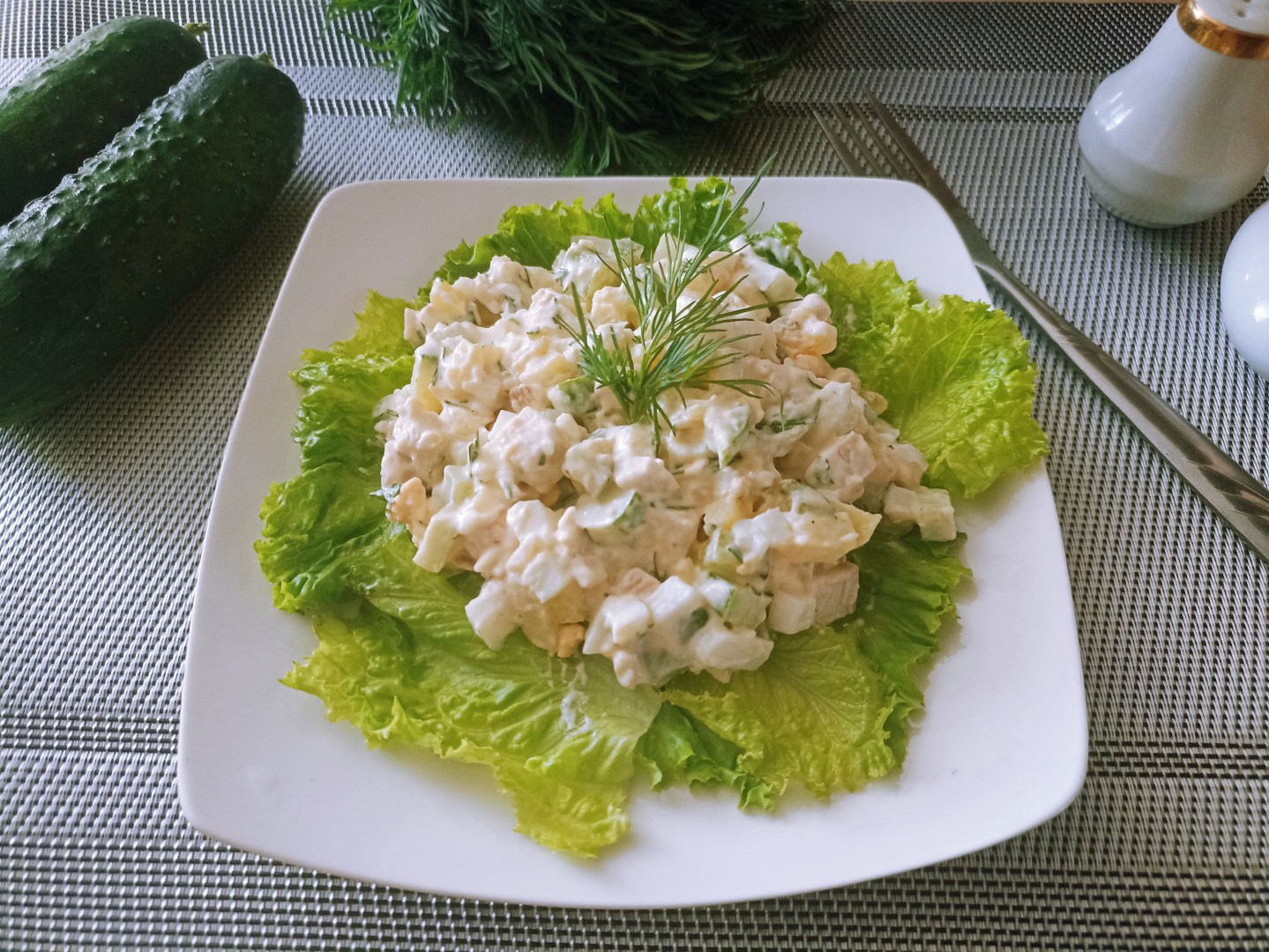 Фото 32 — Легкий халяль салат с куриной грудкой